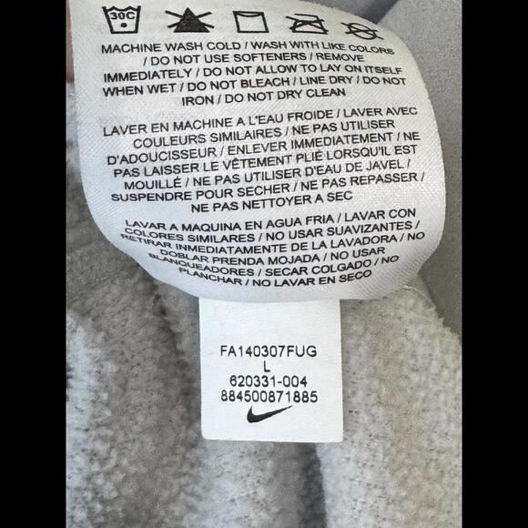 Nike‎ Therma Fit Hoodie Big Swoosh Men's L Neon Bright Colors - Picture 7 of 7